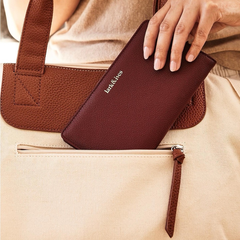 Lark & Ives Continental Snap Wallet - Brand New